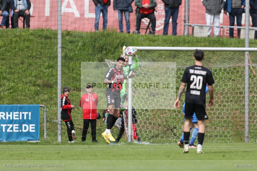 NGN Arena, Aubstadt, 20.04.2024, sport, action, BFV, Fussball, April 2024, 30. Spieltag, Regionalliga Bayern, FVI, AUB, FV Illertissen, TSV Aubstadt - Bild-ID: 2405538