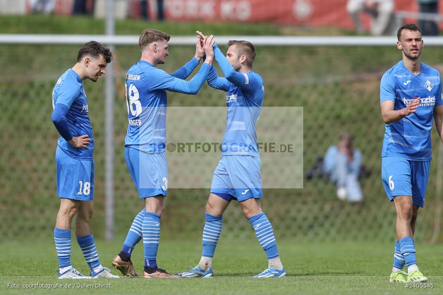 NGN Arena, Aubstadt, 20.04.2024, sport, action, BFV, Fussball, April 2024, 30. Spieltag, Regionalliga Bayern, FVI, AUB, FV Illertissen, TSV Aubstadt - Bild-ID: 2405545
