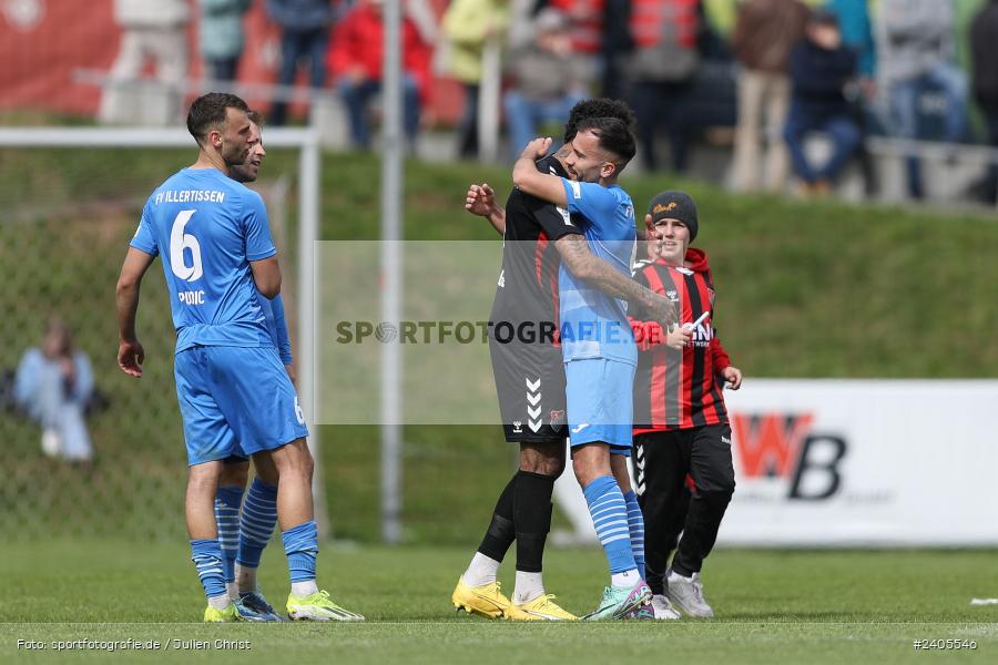 NGN Arena, Aubstadt, 20.04.2024, sport, action, BFV, Fussball, April 2024, 30. Spieltag, Regionalliga Bayern, FVI, AUB, FV Illertissen, TSV Aubstadt - Bild-ID: 2405546