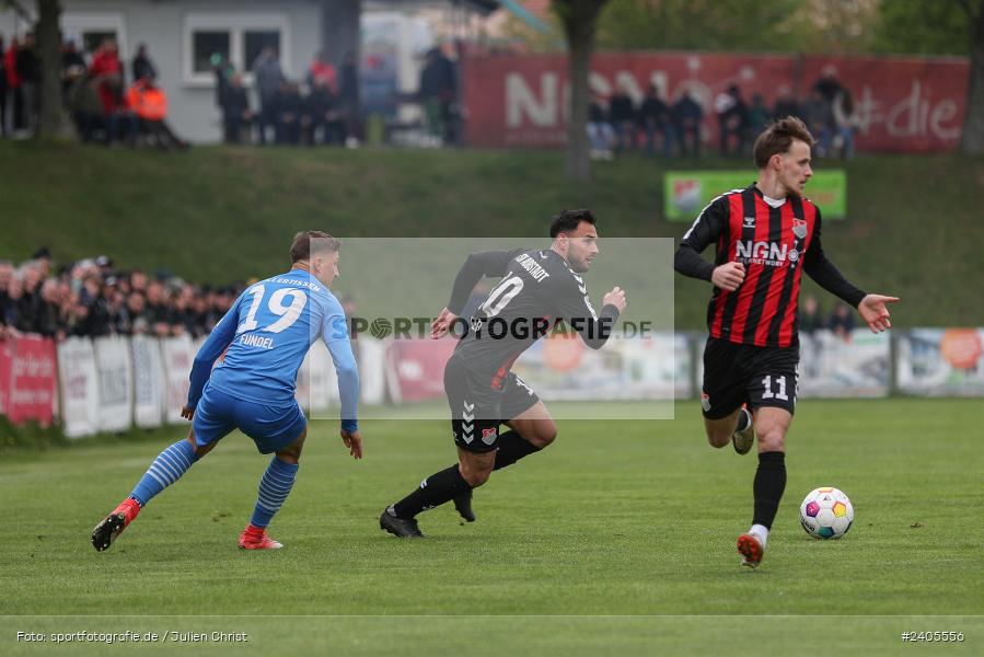 NGN Arena, Aubstadt, 20.04.2024, sport, action, BFV, Fussball, April 2024, 30. Spieltag, Regionalliga Bayern, FVI, AUB, FV Illertissen, TSV Aubstadt - Bild-ID: 2405556