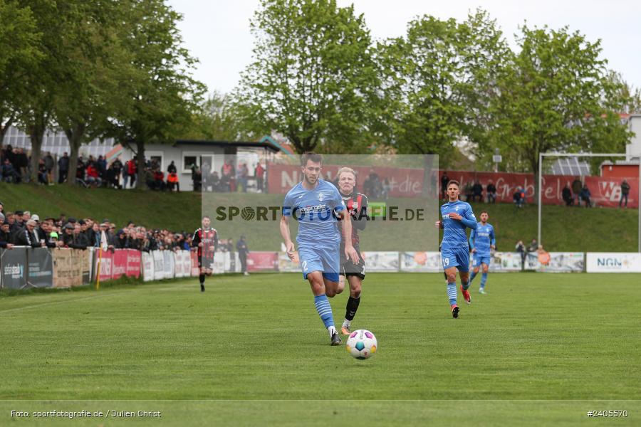 NGN Arena, Aubstadt, 20.04.2024, sport, action, BFV, Fussball, April 2024, 30. Spieltag, Regionalliga Bayern, FVI, AUB, FV Illertissen, TSV Aubstadt - Bild-ID: 2405570