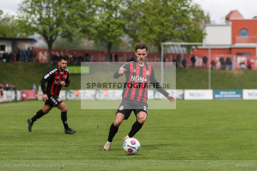 NGN Arena, Aubstadt, 20.04.2024, sport, action, BFV, Fussball, April 2024, 30. Spieltag, Regionalliga Bayern, FVI, AUB, FV Illertissen, TSV Aubstadt - Bild-ID: 2405571