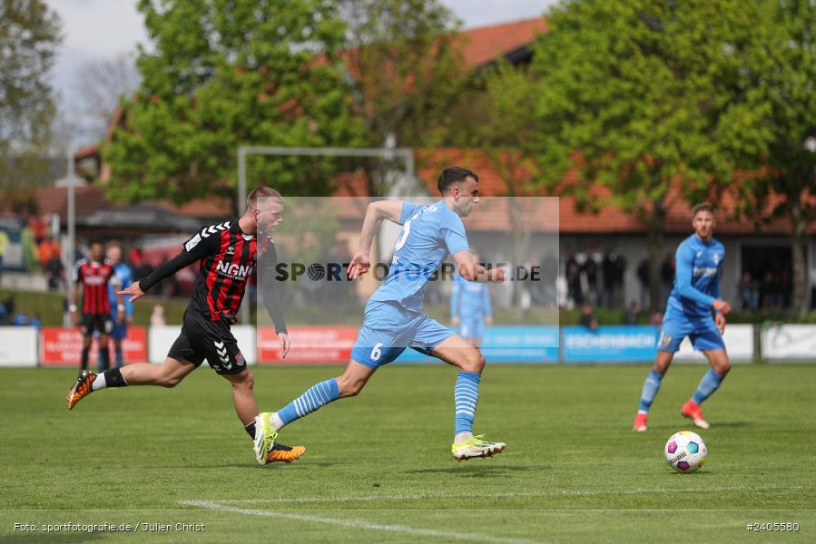 NGN Arena, Aubstadt, 20.04.2024, sport, action, BFV, Fussball, April 2024, 30. Spieltag, Regionalliga Bayern, FVI, AUB, FV Illertissen, TSV Aubstadt - Bild-ID: 2405580