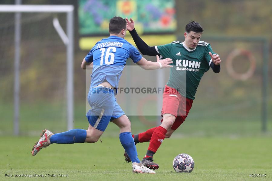 Sportgelände, Homburg, 21.04.2024, sport, action, BFV, Fussball, April 2024, 26. Spieltag, Kreisliga Würzburg Gr. 2, FSV, TSV, FSV Esselbach-Steinmark, TSV Homburg - Bild-ID: 2405647 Sportgelände, Homburg, 21.04.2024, sport, action, BFV, Fussball, April 2024, 26. Spieltag, Kreisliga Würzburg Gr. 2, FSV, TSV, FSV Esselbach-Steinmark, TSV Homburg - Bild-ID: 2405647