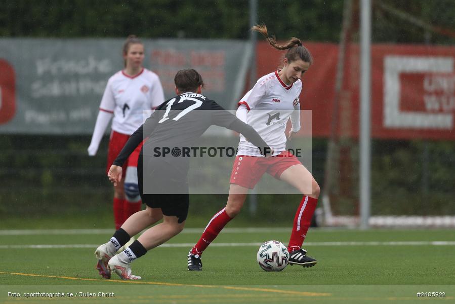Sportpark Heuchelhof, Würzburg, 21.04.2024, sport, action, BFV, Fussball, April 2024, 16. Spieltag, Frauen Landesliga Nord, FCS, FWK, FC Schweinfurt 05, FC Würzburger Kickers II - Bild-ID: 2405922