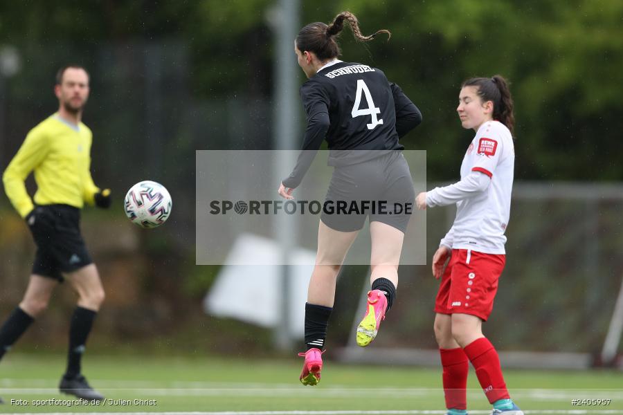 Sportpark Heuchelhof, Würzburg, 21.04.2024, sport, action, BFV, Fussball, April 2024, 16. Spieltag, Frauen Landesliga Nord, FCS, FWK, FC Schweinfurt 05, FC Würzburger Kickers II - Bild-ID: 2405957