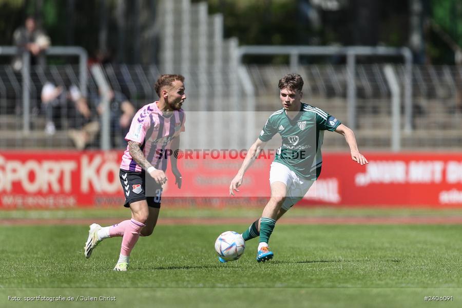 Willy-Sachs-Stadion, Schweinfurt, 27.04.2024, sport, action, BFV, Fussball, April 2024, 31. Spieltag, Regionalliga Bayern, AUB, FCS, TSV Aubstadt, 1. FC Schweinfurt 1905 - Bild-ID: 2406091