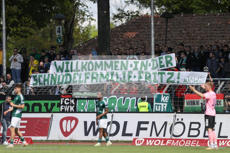 Willy-Sachs-Stadion, Schweinfurt, 27.04.2024, sport, action, BFV, Fussball, April 2024, 31. Spieltag, Regionalliga Bayern, AUB, FCS, TSV Aubstadt, 1. FC Schweinfurt 1905 - Bild-ID: 2406118 Willy-Sachs-Stadion, Schweinfurt, 27.04.2024, sport, action, BFV, Fussball, April 2024, 31. Spieltag, Regionalliga Bayern, AUB, FCS, TSV Aubstadt, 1. FC Schweinfurt 1905 - Bild-ID: 2406118