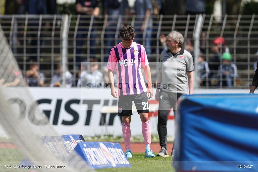 Willy-Sachs-Stadion, Schweinfurt, 27.04.2024, sport, action, BFV, Fussball, April 2024, 31. Spieltag, Regionalliga Bayern, AUB, FCS, TSV Aubstadt, 1. FC Schweinfurt 1905 - Bild-ID: 2406127