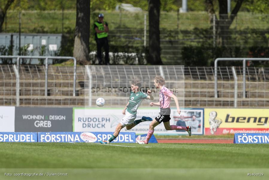 Willy-Sachs-Stadion, Schweinfurt, 27.04.2024, sport, action, BFV, Fussball, April 2024, 31. Spieltag, Regionalliga Bayern, AUB, FCS, TSV Aubstadt, 1. FC Schweinfurt 1905 - Bild-ID: 2406129