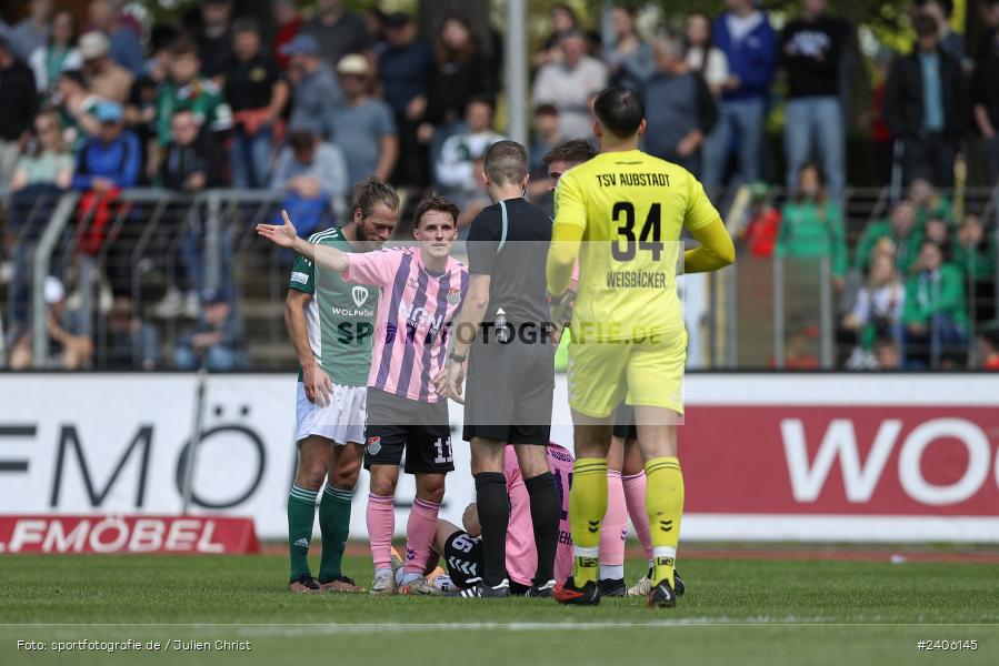 Willy-Sachs-Stadion, Schweinfurt, 27.04.2024, sport, action, BFV, Fussball, April 2024, 31. Spieltag, Regionalliga Bayern, AUB, FCS, TSV Aubstadt, 1. FC Schweinfurt 1905 - Bild-ID: 2406145