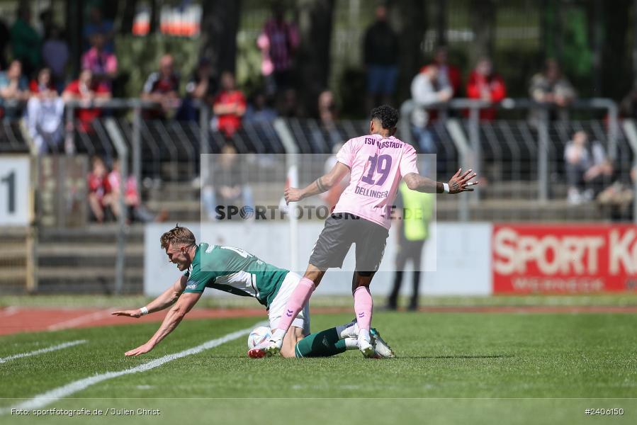 Willy-Sachs-Stadion, Schweinfurt, 27.04.2024, sport, action, BFV, Fussball, April 2024, 31. Spieltag, Regionalliga Bayern, AUB, FCS, TSV Aubstadt, 1. FC Schweinfurt 1905 - Bild-ID: 2406150