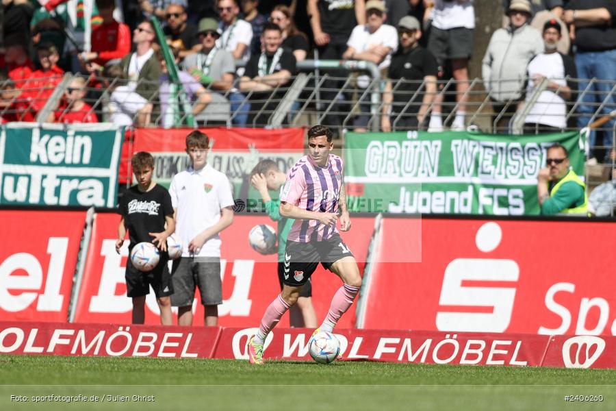 Willy-Sachs-Stadion, Schweinfurt, 27.04.2024, sport, action, BFV, Fussball, April 2024, 31. Spieltag, Regionalliga Bayern, AUB, FCS, TSV Aubstadt, 1. FC Schweinfurt 1905 - Bild-ID: 2406260