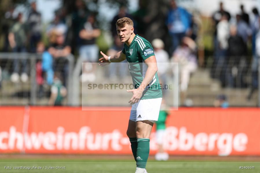 Willy-Sachs-Stadion, Schweinfurt, 27.04.2024, sport, action, BFV, Fussball, April 2024, 31. Spieltag, Regionalliga Bayern, AUB, FCS, TSV Aubstadt, 1. FC Schweinfurt 1905 - Bild-ID: 2406311