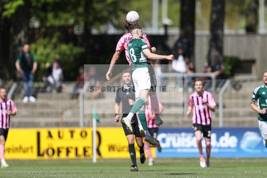 Willy-Sachs-Stadion, Schweinfurt, 27.04.2024, sport, action, BFV, Fussball, April 2024, 31. Spieltag, Regionalliga Bayern, AUB, FCS, TSV Aubstadt, 1. FC Schweinfurt 1905 - Bild-ID: 2406314