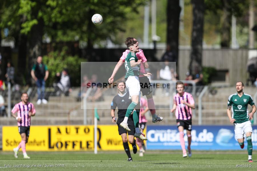Willy-Sachs-Stadion, Schweinfurt, 27.04.2024, sport, action, BFV, Fussball, April 2024, 31. Spieltag, Regionalliga Bayern, AUB, FCS, TSV Aubstadt, 1. FC Schweinfurt 1905 - Bild-ID: 2406315