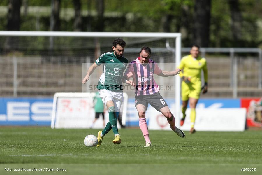 Willy-Sachs-Stadion, Schweinfurt, 27.04.2024, sport, action, BFV, Fussball, April 2024, 31. Spieltag, Regionalliga Bayern, AUB, FCS, TSV Aubstadt, 1. FC Schweinfurt 1905 - Bild-ID: 2406317