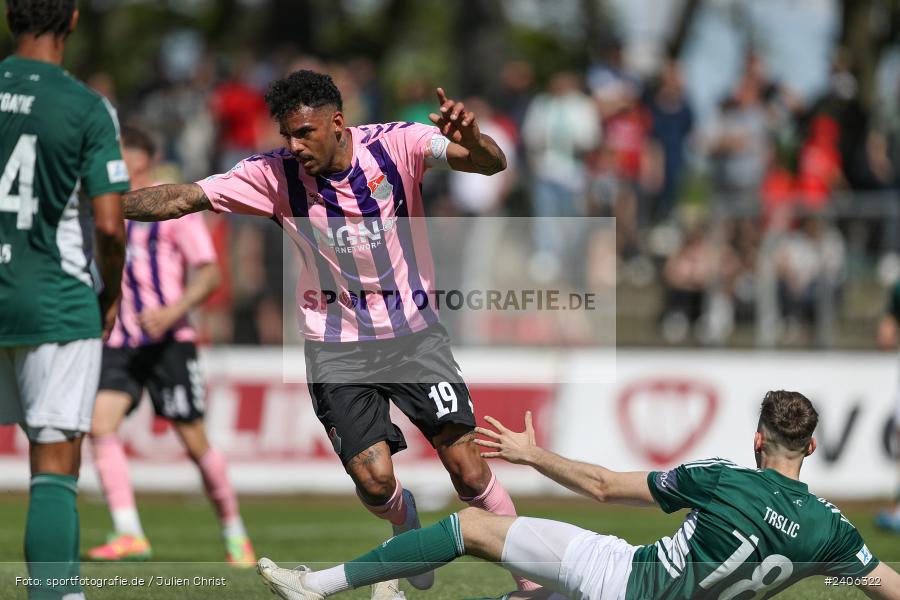 Willy-Sachs-Stadion, Schweinfurt, 27.04.2024, sport, action, BFV, Fussball, April 2024, 31. Spieltag, Regionalliga Bayern, AUB, FCS, TSV Aubstadt, 1. FC Schweinfurt 1905 - Bild-ID: 2406322