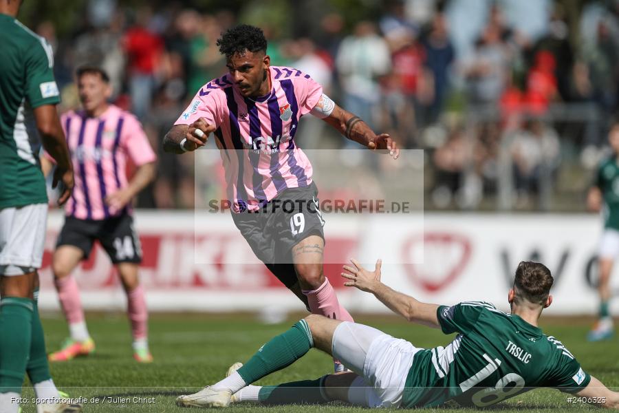 Willy-Sachs-Stadion, Schweinfurt, 27.04.2024, sport, action, BFV, Fussball, April 2024, 31. Spieltag, Regionalliga Bayern, AUB, FCS, TSV Aubstadt, 1. FC Schweinfurt 1905 - Bild-ID: 2406323