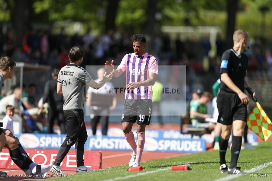 Willy-Sachs-Stadion, Schweinfurt, 27.04.2024, sport, action, BFV, Fussball, April 2024, 31. Spieltag, Regionalliga Bayern, AUB, FCS, TSV Aubstadt, 1. FC Schweinfurt 1905 - Bild-ID: 2406331