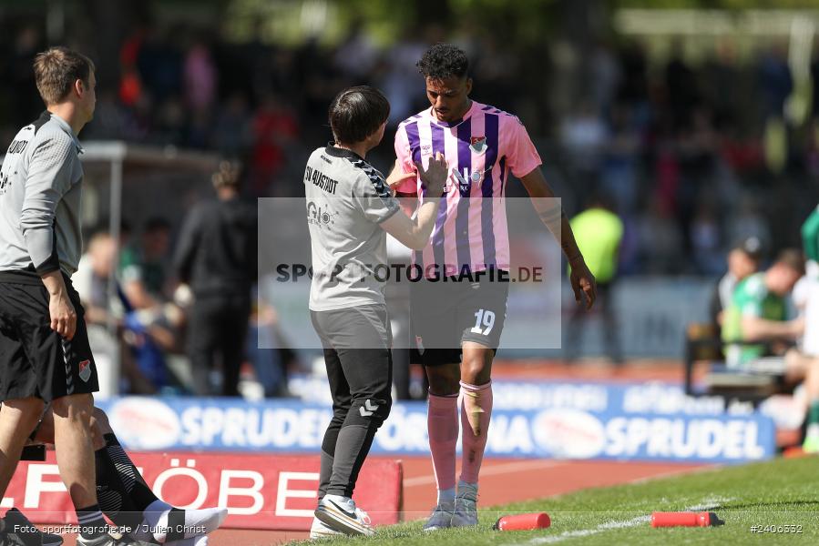 Willy-Sachs-Stadion, Schweinfurt, 27.04.2024, sport, action, BFV, Fussball, April 2024, 31. Spieltag, Regionalliga Bayern, AUB, FCS, TSV Aubstadt, 1. FC Schweinfurt 1905 - Bild-ID: 2406332
