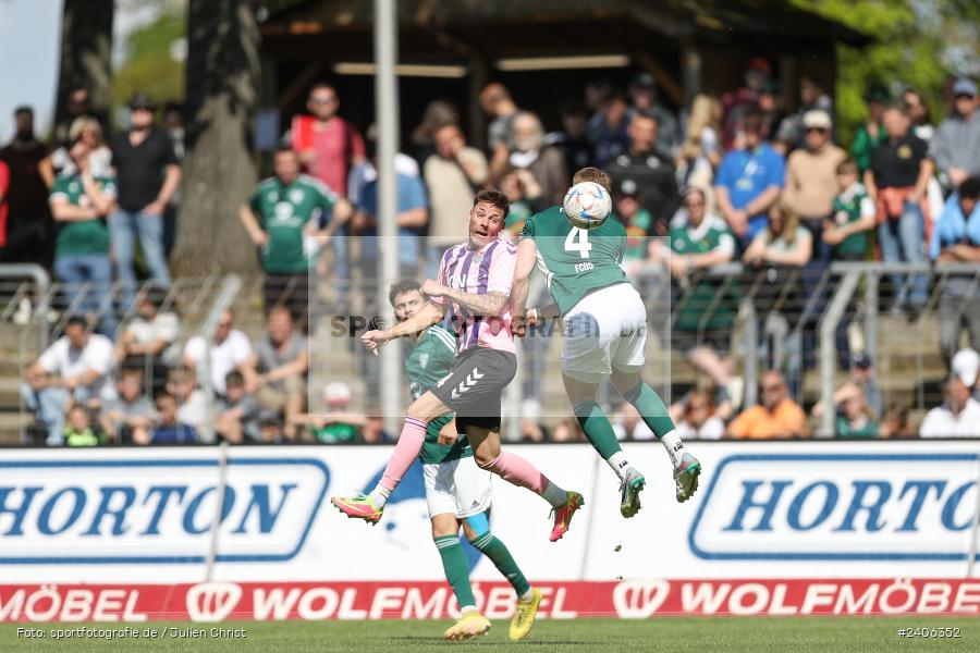 Willy-Sachs-Stadion, Schweinfurt, 27.04.2024, sport, action, BFV, Fussball, April 2024, 31. Spieltag, Regionalliga Bayern, AUB, FCS, TSV Aubstadt, 1. FC Schweinfurt 1905 - Bild-ID: 2406352