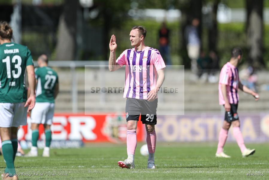 Willy-Sachs-Stadion, Schweinfurt, 27.04.2024, sport, action, BFV, Fussball, April 2024, 31. Spieltag, Regionalliga Bayern, AUB, FCS, TSV Aubstadt, 1. FC Schweinfurt 1905 - Bild-ID: 2406356