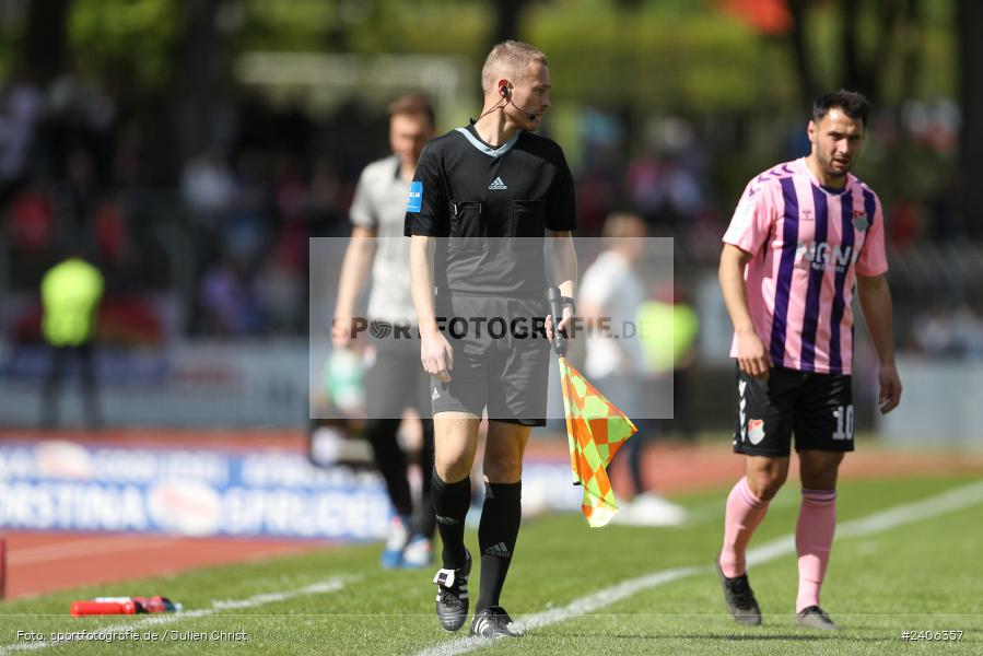 Willy-Sachs-Stadion, Schweinfurt, 27.04.2024, sport, action, BFV, Fussball, April 2024, 31. Spieltag, Regionalliga Bayern, AUB, FCS, TSV Aubstadt, 1. FC Schweinfurt 1905 - Bild-ID: 2406357