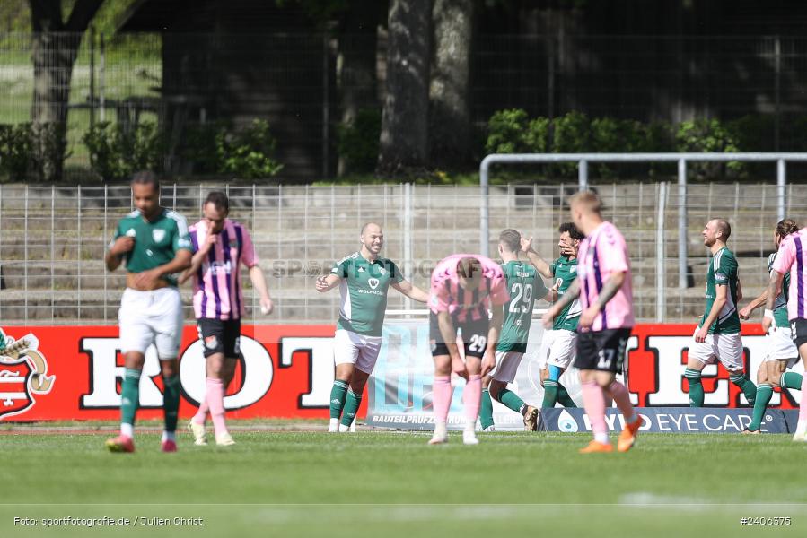 Willy-Sachs-Stadion, Schweinfurt, 27.04.2024, sport, action, BFV, Fussball, April 2024, 31. Spieltag, Regionalliga Bayern, AUB, FCS, TSV Aubstadt, 1. FC Schweinfurt 1905 - Bild-ID: 2406375