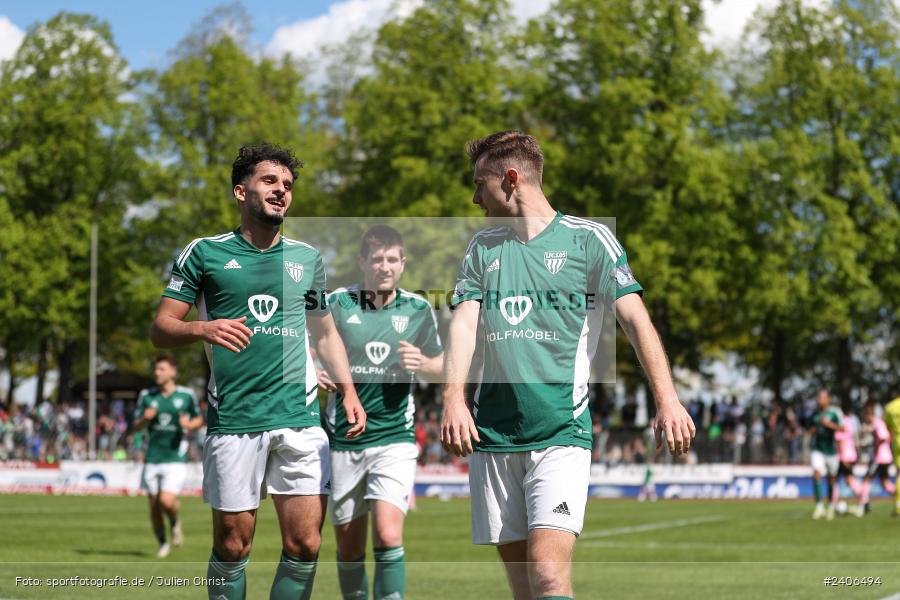Willy-Sachs-Stadion, Schweinfurt, 27.04.2024, sport, action, BFV, Fussball, April 2024, 31. Spieltag, Regionalliga Bayern, AUB, FCS, TSV Aubstadt, 1. FC Schweinfurt 1905 - Bild-ID: 2406494