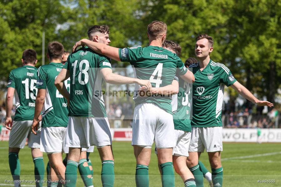 Willy-Sachs-Stadion, Schweinfurt, 27.04.2024, sport, action, BFV, Fussball, April 2024, 31. Spieltag, Regionalliga Bayern, AUB, FCS, TSV Aubstadt, 1. FC Schweinfurt 1905 - Bild-ID: 2406502