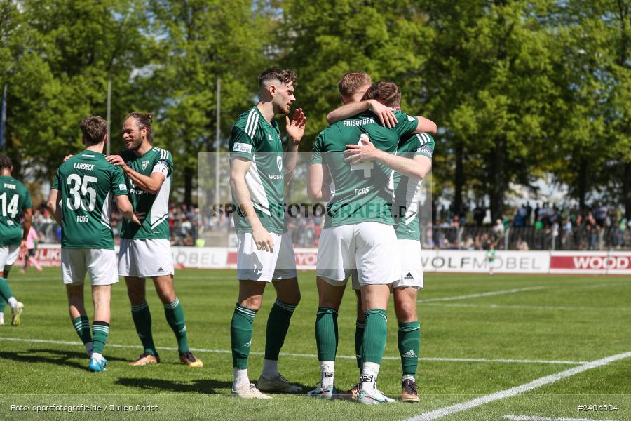 Willy-Sachs-Stadion, Schweinfurt, 27.04.2024, sport, action, BFV, Fussball, April 2024, 31. Spieltag, Regionalliga Bayern, AUB, FCS, TSV Aubstadt, 1. FC Schweinfurt 1905 - Bild-ID: 2406504