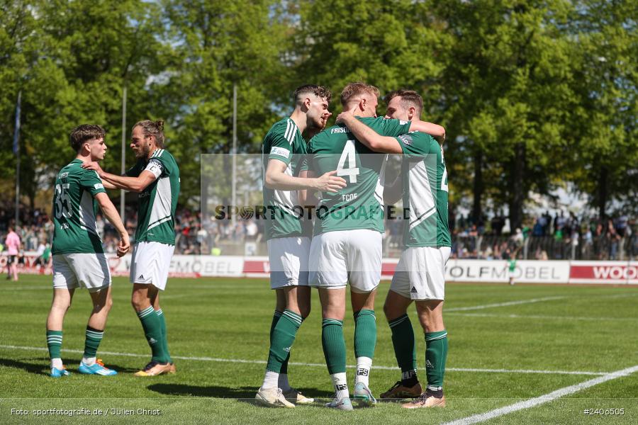 Willy-Sachs-Stadion, Schweinfurt, 27.04.2024, sport, action, BFV, Fussball, April 2024, 31. Spieltag, Regionalliga Bayern, AUB, FCS, TSV Aubstadt, 1. FC Schweinfurt 1905 - Bild-ID: 2406505