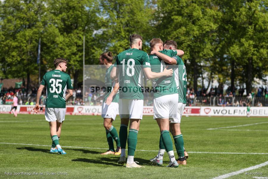 Willy-Sachs-Stadion, Schweinfurt, 27.04.2024, sport, action, BFV, Fussball, April 2024, 31. Spieltag, Regionalliga Bayern, AUB, FCS, TSV Aubstadt, 1. FC Schweinfurt 1905 - Bild-ID: 2406506