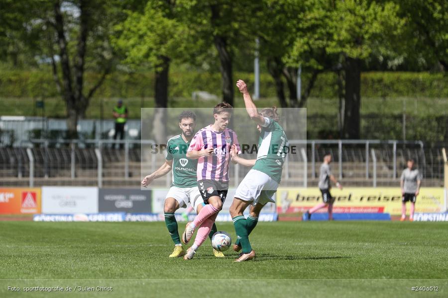 Willy-Sachs-Stadion, Schweinfurt, 27.04.2024, sport, action, BFV, Fussball, April 2024, 31. Spieltag, Regionalliga Bayern, AUB, FCS, TSV Aubstadt, 1. FC Schweinfurt 1905 - Bild-ID: 2406512