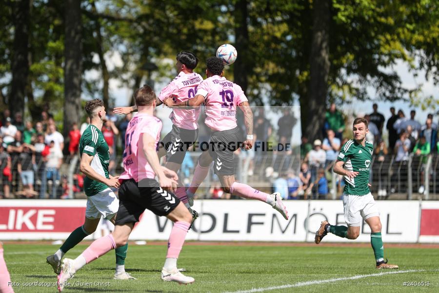 Willy-Sachs-Stadion, Schweinfurt, 27.04.2024, sport, action, BFV, Fussball, April 2024, 31. Spieltag, Regionalliga Bayern, AUB, FCS, TSV Aubstadt, 1. FC Schweinfurt 1905 - Bild-ID: 2406513