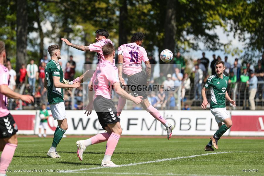 Willy-Sachs-Stadion, Schweinfurt, 27.04.2024, sport, action, BFV, Fussball, April 2024, 31. Spieltag, Regionalliga Bayern, AUB, FCS, TSV Aubstadt, 1. FC Schweinfurt 1905 - Bild-ID: 2406514