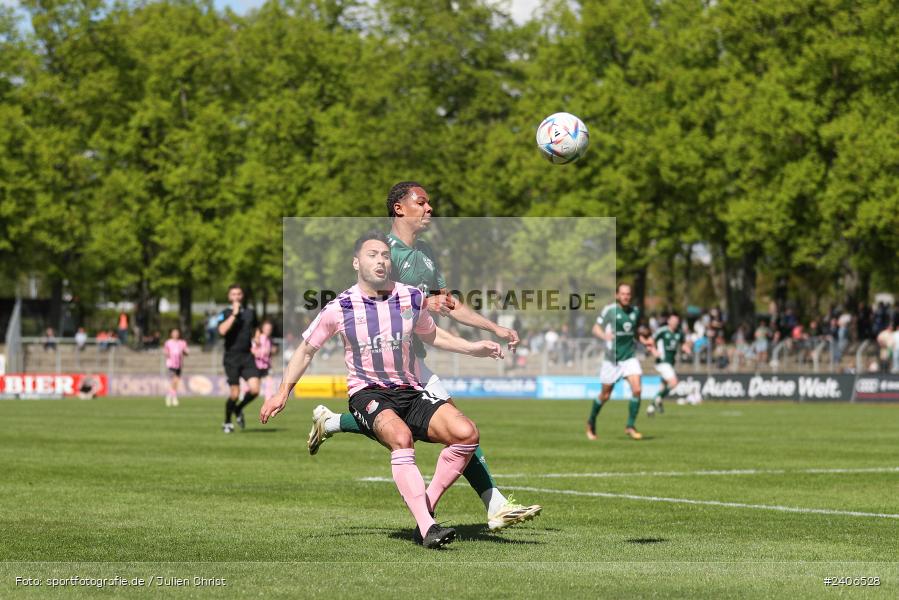 Willy-Sachs-Stadion, Schweinfurt, 27.04.2024, sport, action, BFV, Fussball, April 2024, 31. Spieltag, Regionalliga Bayern, AUB, FCS, TSV Aubstadt, 1. FC Schweinfurt 1905 - Bild-ID: 2406528