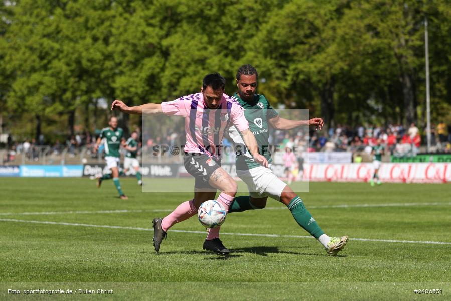 Willy-Sachs-Stadion, Schweinfurt, 27.04.2024, sport, action, BFV, Fussball, April 2024, 31. Spieltag, Regionalliga Bayern, AUB, FCS, TSV Aubstadt, 1. FC Schweinfurt 1905 - Bild-ID: 2406531