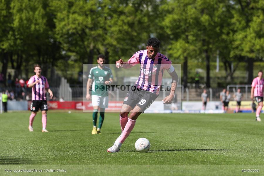 Willy-Sachs-Stadion, Schweinfurt, 27.04.2024, sport, action, BFV, Fussball, April 2024, 31. Spieltag, Regionalliga Bayern, AUB, FCS, TSV Aubstadt, 1. FC Schweinfurt 1905 - Bild-ID: 2406540