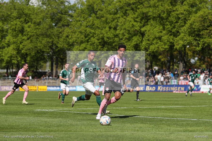 Willy-Sachs-Stadion, Schweinfurt, 27.04.2024, sport, action, BFV, Fussball, April 2024, 31. Spieltag, Regionalliga Bayern, AUB, FCS, TSV Aubstadt, 1. FC Schweinfurt 1905 - Bild-ID: 2406542