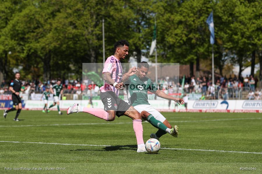 Willy-Sachs-Stadion, Schweinfurt, 27.04.2024, sport, action, BFV, Fussball, April 2024, 31. Spieltag, Regionalliga Bayern, AUB, FCS, TSV Aubstadt, 1. FC Schweinfurt 1905 - Bild-ID: 2406546