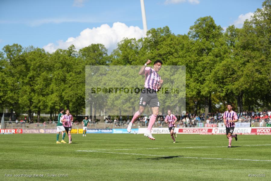 Willy-Sachs-Stadion, Schweinfurt, 27.04.2024, sport, action, BFV, Fussball, April 2024, 31. Spieltag, Regionalliga Bayern, AUB, FCS, TSV Aubstadt, 1. FC Schweinfurt 1905 - Bild-ID: 2406552