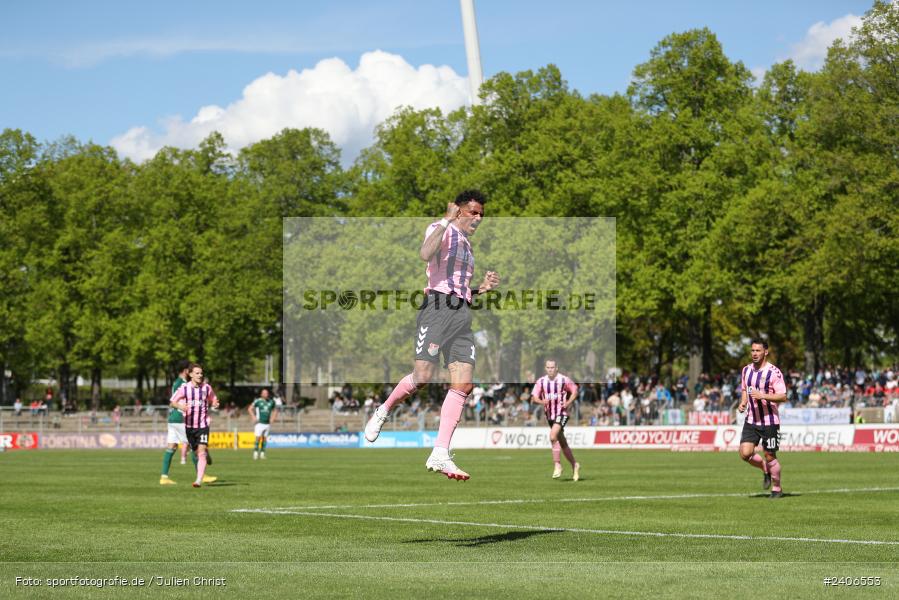 Willy-Sachs-Stadion, Schweinfurt, 27.04.2024, sport, action, BFV, Fussball, April 2024, 31. Spieltag, Regionalliga Bayern, AUB, FCS, TSV Aubstadt, 1. FC Schweinfurt 1905 - Bild-ID: 2406553