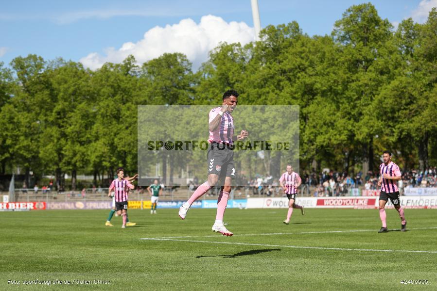Willy-Sachs-Stadion, Schweinfurt, 27.04.2024, sport, action, BFV, Fussball, April 2024, 31. Spieltag, Regionalliga Bayern, AUB, FCS, TSV Aubstadt, 1. FC Schweinfurt 1905 - Bild-ID: 2406555