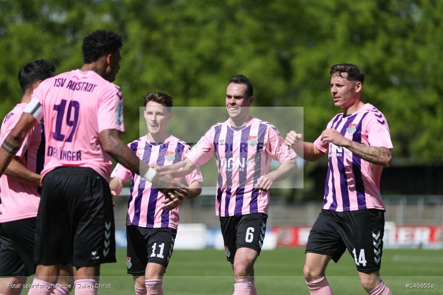 Willy-Sachs-Stadion, Schweinfurt, 27.04.2024, sport, action, BFV, Fussball, April 2024, 31. Spieltag, Regionalliga Bayern, AUB, FCS, TSV Aubstadt, 1. FC Schweinfurt 1905 - Bild-ID: 2406556