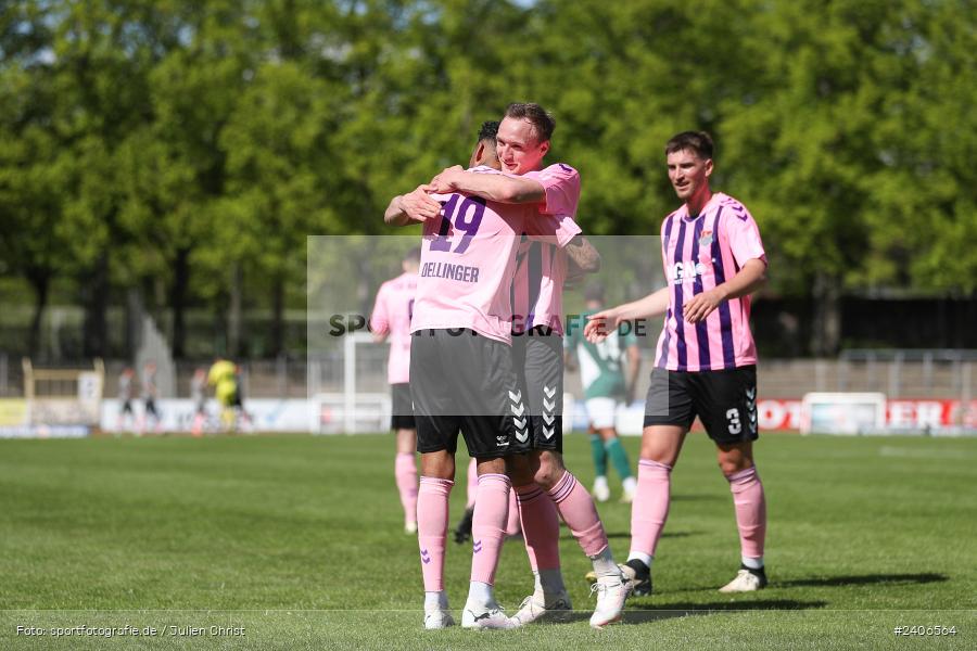 Willy-Sachs-Stadion, Schweinfurt, 27.04.2024, sport, action, BFV, Fussball, April 2024, 31. Spieltag, Regionalliga Bayern, AUB, FCS, TSV Aubstadt, 1. FC Schweinfurt 1905 - Bild-ID: 2406564