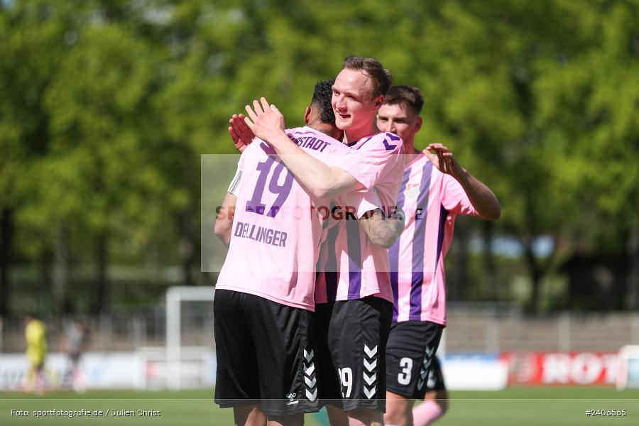 Willy-Sachs-Stadion, Schweinfurt, 27.04.2024, sport, action, BFV, Fussball, April 2024, 31. Spieltag, Regionalliga Bayern, AUB, FCS, TSV Aubstadt, 1. FC Schweinfurt 1905 - Bild-ID: 2406565