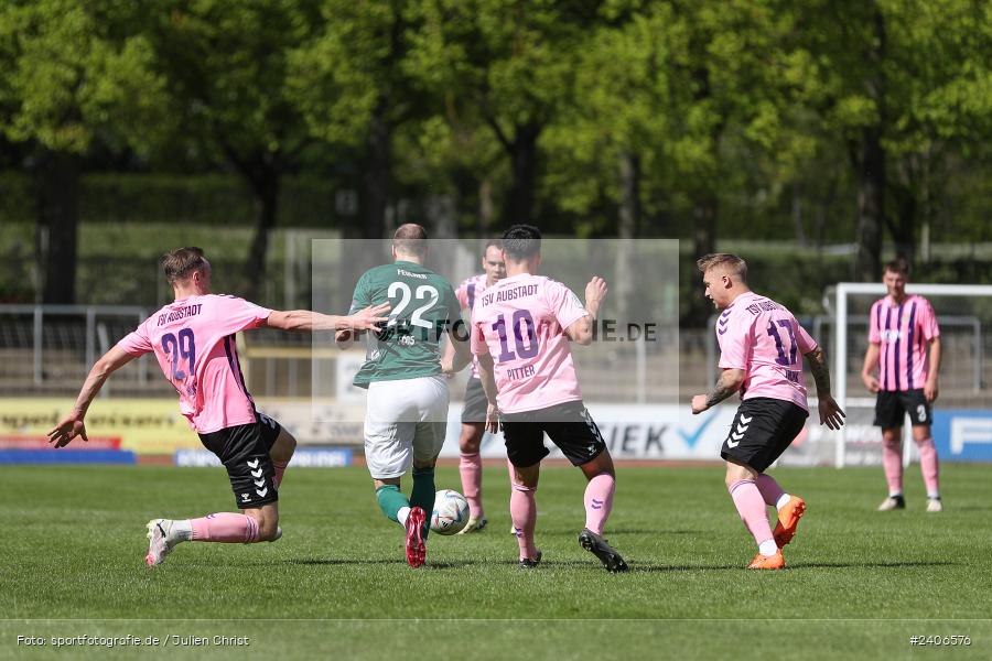 Willy-Sachs-Stadion, Schweinfurt, 27.04.2024, sport, action, BFV, Fussball, April 2024, 31. Spieltag, Regionalliga Bayern, AUB, FCS, TSV Aubstadt, 1. FC Schweinfurt 1905 - Bild-ID: 2406576
