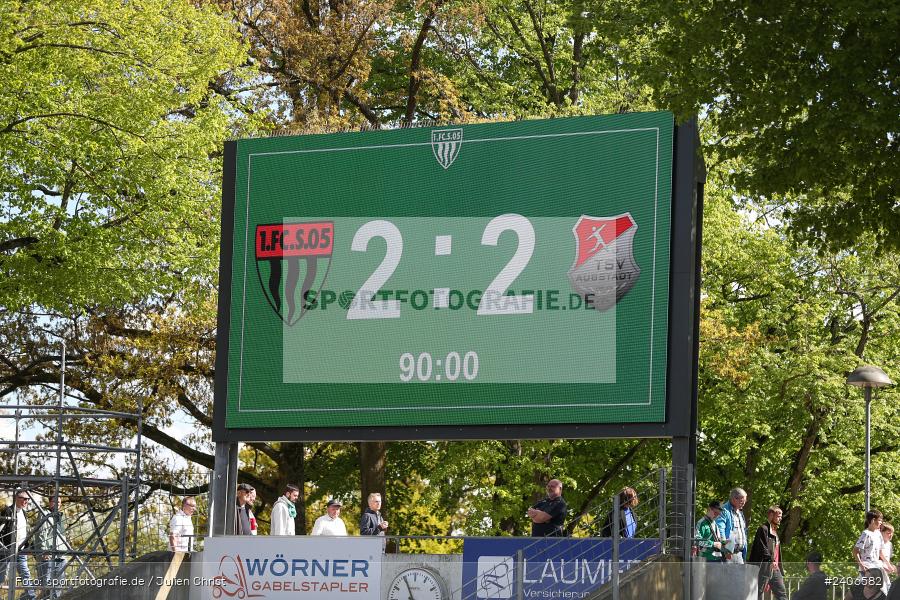 Willy-Sachs-Stadion, Schweinfurt, 27.04.2024, sport, action, BFV, Fussball, April 2024, 31. Spieltag, Regionalliga Bayern, AUB, FCS, TSV Aubstadt, 1. FC Schweinfurt 1905 - Bild-ID: 2406582